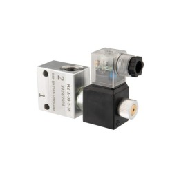 Elektra valdomas hidraulinis vožtuvas, paprastai atidarytas, dvikryptis, 2/2, su dvipusiu fiksavimu. Sriegis: 3/4 colio. Įtampa: