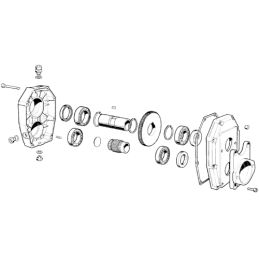 GR3 reduktorius BMR varikliams su 25 mm velenu, perdavimo skaičius: 3.0:1
