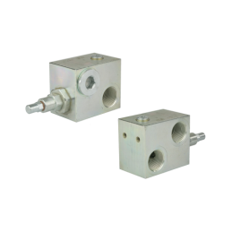 VMPP perpildymo vožtuvas su reguliavimo sriegiu: 1 colio srautas: 160 l/min slėgis: 50–400 bar