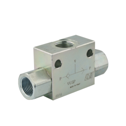 Alternatyvus perjungimo vožtuvas VU2P sriegis: 1/4 colio, srautas: 30 l/min, maks. slėgis: 450 bar