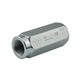 VU linijinis atbulinis vožtuvas, sriegis: 1 colis, srautas: 160 l/min, maksimalus slėgis: 350 bar.