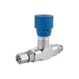 VRFB 90 AB M22x1.5 dvikryptis hidraulinis droselio vožtuvas su tiksliu reguliavimu. Srautas: 50 l/min., maks. slėgis: 350 bar.