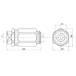VRB 1 colio dvikryptis droselio hidraulinis vožtuvas su tiksliu reguliavimu. Srautas: 160 l/min., maks. slėgis: 250 bar.