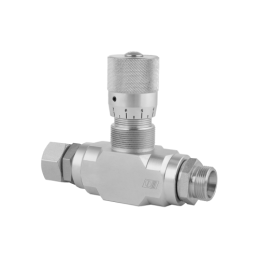 VRFB 90 AB 3/4" dvikryptis hidraulinis droselio vožtuvas su tiksliu reguliavimu. Srautas: 80 l/min., maks. slėgis: 280 bar.