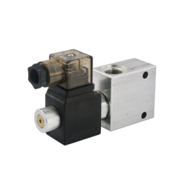 Elektra valdomas hidraulinis vožtuvas, paprastai atidarytas, dvikryptis, 2/2 su vienpusiu fiksavimu. Sriegis: 3/8 colio. Įtampa: