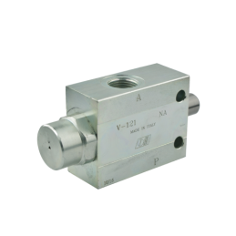 Mygtukinis ribojimo vožtuvas, normaliai atidarytas, VF-NA V-121, sriegis: 1/2", srautas: 60 l, maks. slėgis: 350 bar