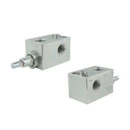 VMPP perpildymo vožtuvas su reguliavimo sriegiu: 3/4 colio, srautas: 120 l/min, slėgis: 50–400 bar