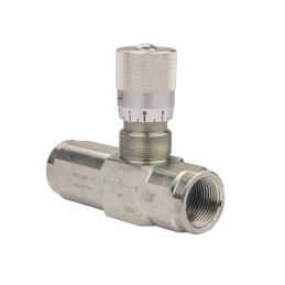 VRFU 90 1 colio vienkryptis hidraulinis droselio vožtuvas su tiksliu reguliavimu