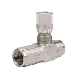 VRFU 90 1 colio vienkryptis hidraulinis droselio vožtuvas su tiksliu reguliavimu