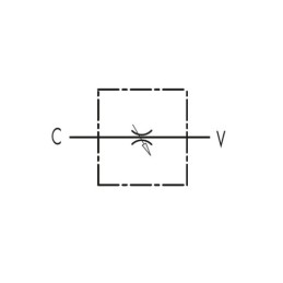 VRFB 90 1 colio dvikryptis hidraulinis droselio vožtuvas su tiksliu reguliavimu. Srautas: 110 l/min., maks. slėgis: 250 bar.