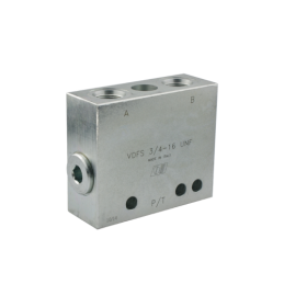 VDFS sėjamosios žymeklio vožtuvo sriegis: 3/4-16UNF maksimalus slėgis: 350 bar sėjamajai su vienpusio arba dvipusio veikimo cili