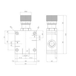Vožtuvo kubo reguliatorius Fortschritt