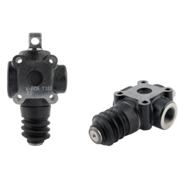 Traukiamas ribojimo vožtuvas „ribojimo jungiklis“, paprastai atidarytas V-FCR 1T sriegis: 3/4 colio, srautas: 120 l, maks. slėgi