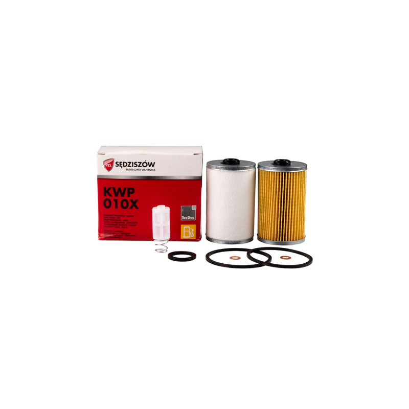 2 x Kuro filtrų rinkinys traktoriui Ursus C-330 C-360. Priešfiltris kuro + smulkus filtras kuro + kuro nusodinimo bako įdėklas.