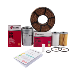 Filtrų komplektas Ursus C-360 traktoriui Variklio alyvos filtras + kuro filtrai + kuro nuosėdų filtras + oro filtras + serviso k