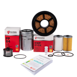 Pilnas filtrų komplektas Ursus C-330 traktoriui Variklio alyvos filtras + kuro filtrai + kuro nuosėdų filtras + kėlimo alyvos fi