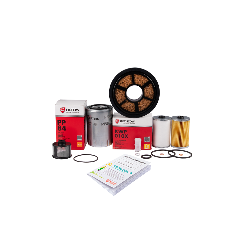 Pilnas filtrų komplektas Ursus C-330 traktoriui Variklio alyvos filtras + kuro filtrai + kuro nuosėdų filtras + kėlimo alyvos fi