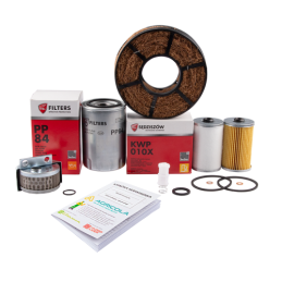 Pilnas filtrų komplektas Ursus C-360 traktoriui Variklio alyvos filtras + kuro filtrai + kuro nuosėdų filtras + kėlimo siurblio 