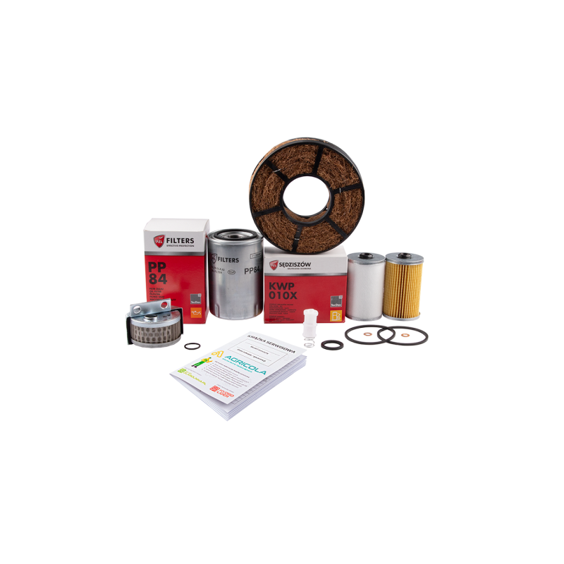 Pilnas filtrų komplektas Ursus C-360 traktoriui Variklio alyvos filtras + kuro filtrai + kuro nuosėdų filtras + kėlimo siurblio 