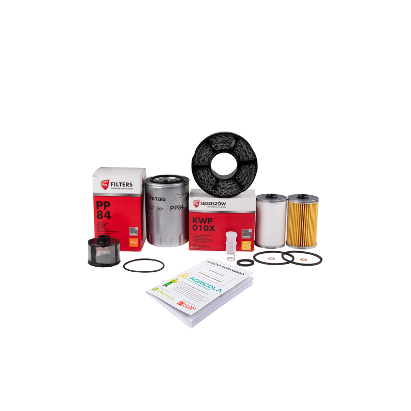 Pilnas filtrų komplektas Ursus C-330 traktoriui Variklio alyvos filtras + kuro filtrai + kuro nuosėdų filtras + kėlimo alyvos fi