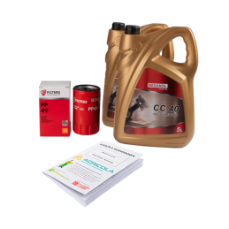 Variklio alyvos filtras PP49 PP-4.9 Ursus C-360-3P traktoriui + NEXANOL CC 40 10L variklio alyva + serviso knygelė