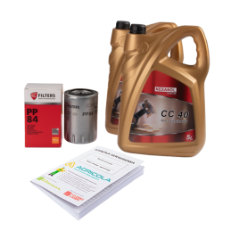 Variklio alyvos filtras PP84 PP-8.4 Ursus C-330 C-360 traktoriui + NEXANOL CC 40 10L variklio alyva + serviso knygelė