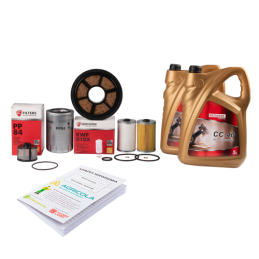 Pilnas filtrų komplektas Ursus C-330 traktoriui. Variklio alyvos filtras + kuro filtrai + kuro nusodinimo bako įdėklas + kėlimo 