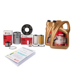 Pilnas filtrų komplektas Ursus C-330 traktoriui. Variklio alyvos filtras + kuro filtrai + kuro nusodinimo bako įdėklas + kėlimo 