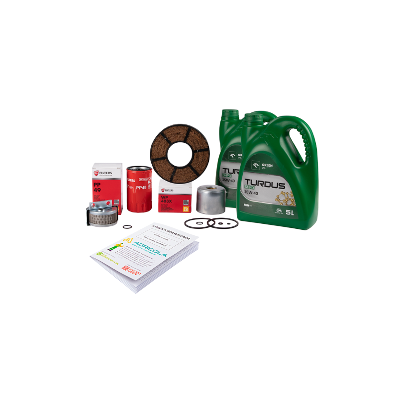 Pilnas filtrų komplektas Ursus C-360-3P traktoriui. Variklio alyvos filtras + kuro filtras + keltuvo filtras + oro filtras + TUR