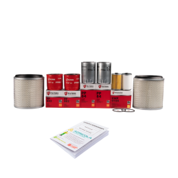 Filtrų komplektas Ursus C-385 traktoriui Variklio alyvos filtrai + kuro filtrai + oro filtro įdėklas + serviso knygelė