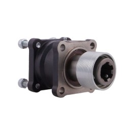 Adapteris su tvirtinimo detale, skirta kardaniniam velenui prie ISO stūmoklinio siurblio