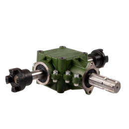 Trąšų barstytuvo centrinė kampinė pavara 1:1,44 ketaus frezuotas velenas 89 mm