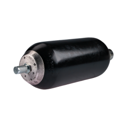 Vienas hidraulinis amortizatorius, talpa: 5,64 l, įkrovimo slėgis: 100 bar