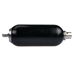 Vienas hidraulinis amortizatorius, talpa: 5,64 l, įkrovimo slėgis: 100 bar