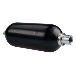 Vienas hidraulinis amortizatorius, talpa: 5,64 l, įkrovimo slėgis: 100 bar