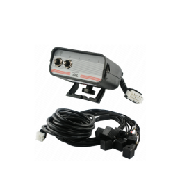 2 mygtukų valdymo skydelis su kabeliais ir kištukais 12 V hidrauliniam skirstytuvui