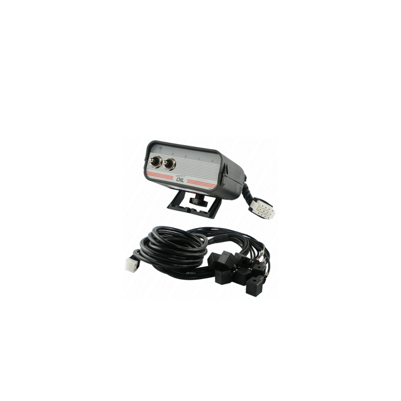 2 mygtukų valdymo skydelis su kabeliais ir kištukais 12 V hidrauliniam skirstytuvui