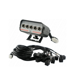 5 mygtukų valdymo skydelis su kabeliais ir kištukais 24 V hidrauliniam skirstytuvui