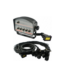 6 mygtukų valdymo skydelis su kabeliais ir kištukais 24 V hidrauliniam skirstytuvui