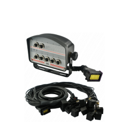 7 mygtukų valdymo skydelis su kabeliais ir kištukais 12 V hidrauliniam skirstytuvui