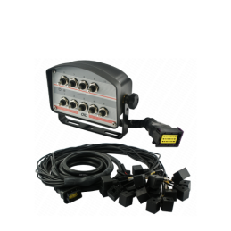 9 mygtukų valdymo skydelis su kabeliais ir kištukais 12 V hidrauliniam skirstytuvui