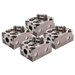 Keturių pilnų Ursus C-360 C360 variklio galvučių su vožtuvais rinkinys 46505110