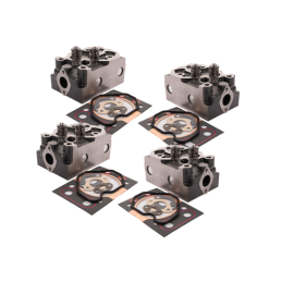 Keturių pilnų variklio galvučių su vožtuvais ir tarpinėmis rinkinys Ursus C-360 C360 46505110