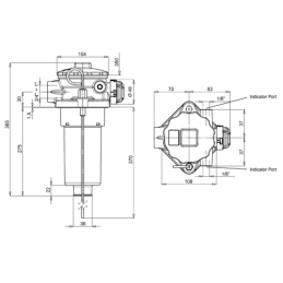 RFA230CV1BB3 bake montuojamas grįžtamasis filtras