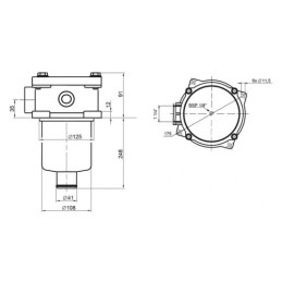 RFM050CV1BB6 bake montuojamas grįžtamasis filtras