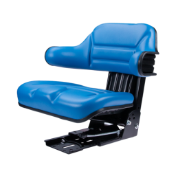 Universali padalinta sėdynė su PVC porankiu traktoriams ir mašinoms, mėlyna Ursus C-330 C-360 Massey Ferguson MF 235 ir 255 Zeto