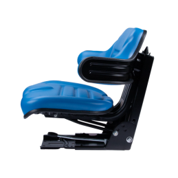 Universali padalinta sėdynė su PVC porankiu traktoriams ir mašinoms, mėlyna Ursus C-330 C-360 Massey Ferguson MF 235 ir 255 Zeto