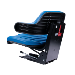 Universali padalinta sėdynė su PVC porankiu traktoriams ir mašinoms, mėlyna Ursus C-330 C-360 Massey Ferguson MF 235 ir 255 Zeto