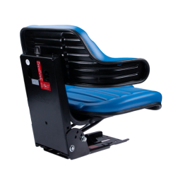 Universali padalinta sėdynė su PVC porankiu traktoriams ir mašinoms, mėlyna Ursus C-330 C-360 Massey Ferguson MF 235 ir 255 Zeto