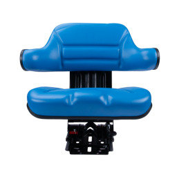 Universali padalinta sėdynė su PVC porankiu traktoriams ir mašinoms, mėlyna Ursus C-330 C-360 Massey Ferguson MF 235 ir 255 Zeto